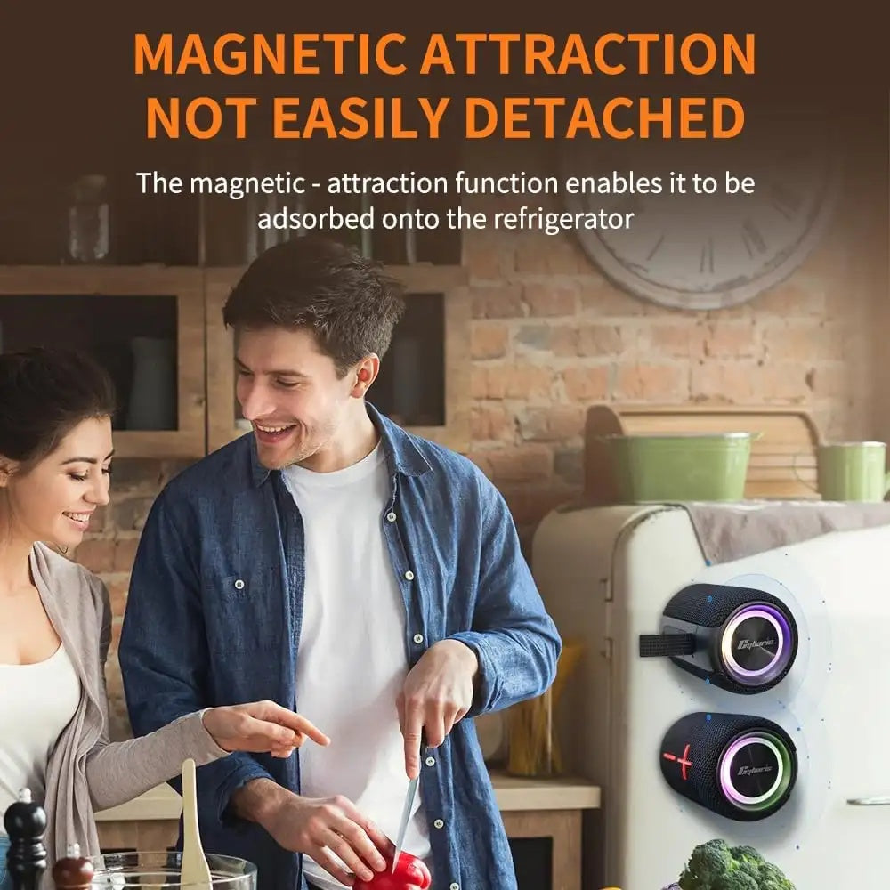 S11 Plus magnetic dual Bluetooth speaker close-up detail