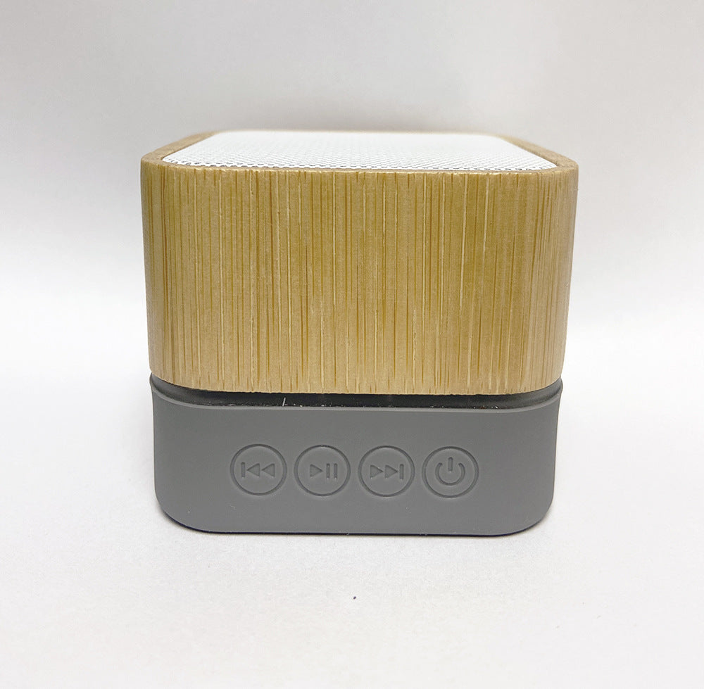 Square bamboo speaker RGB light modes
