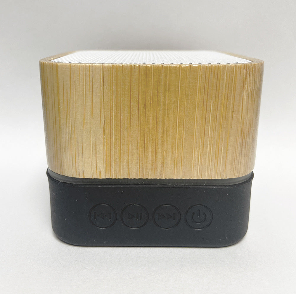 Bamboo wireless speaker charging cable included