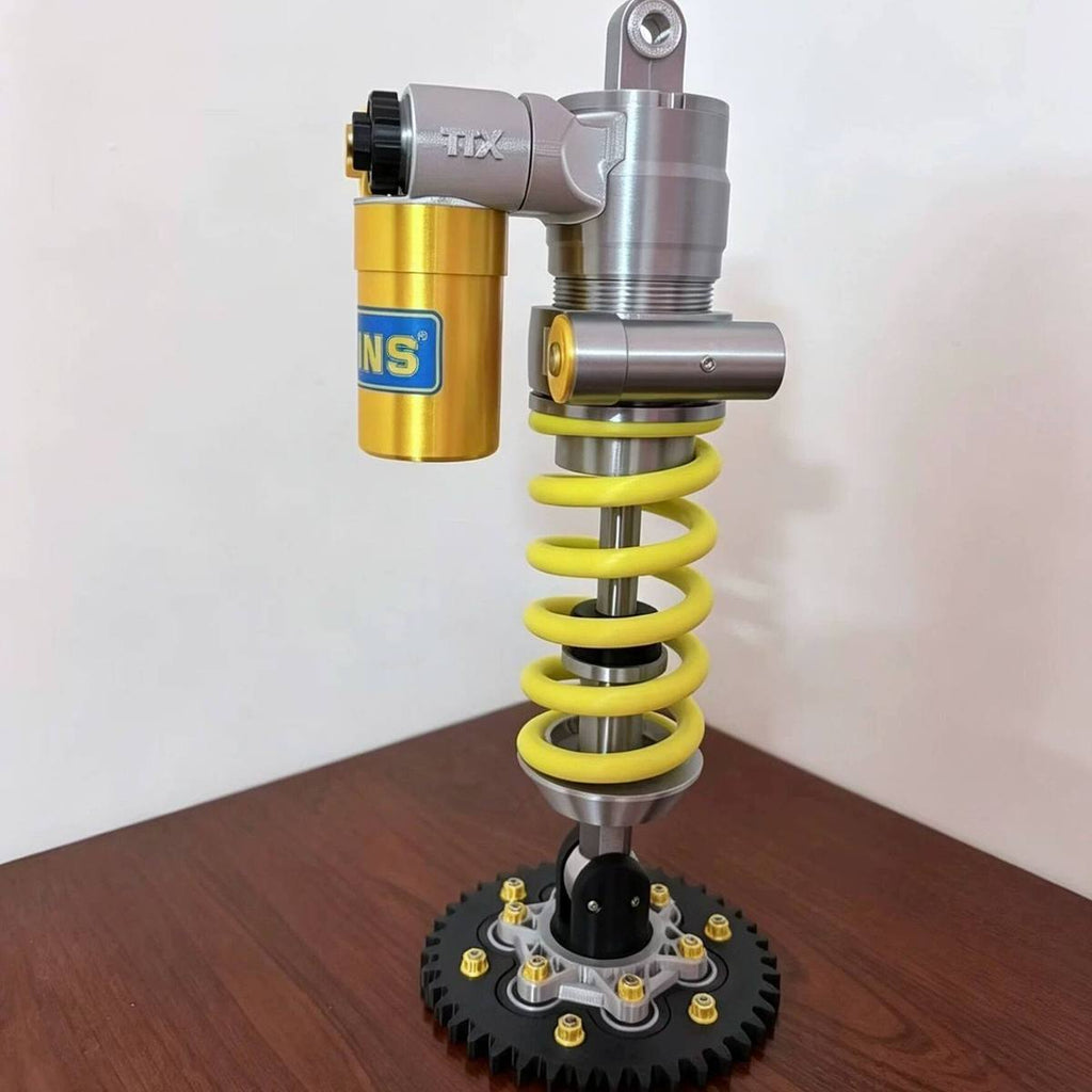 Shock absorber desk lamp, industrial coilover ambient light, product photo 13