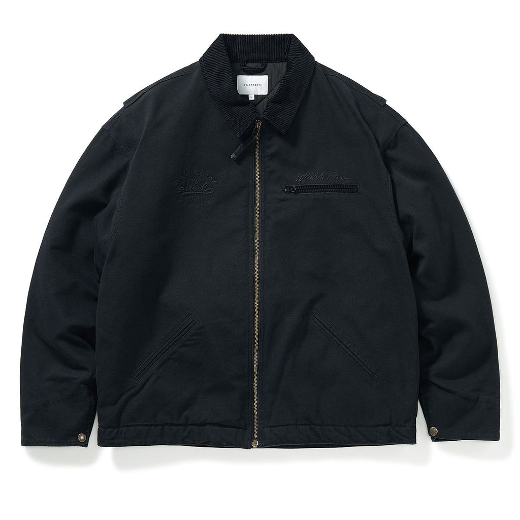 Japanese style padded jacket sleeve detail