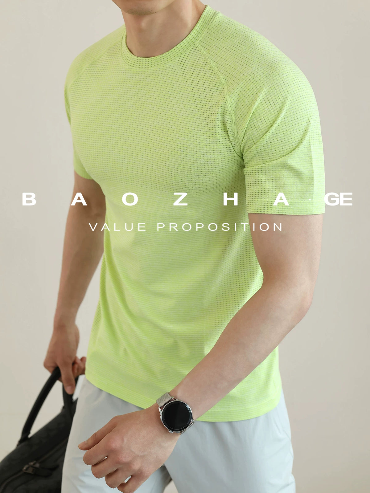 Men's seamless athletic t-shirt - view 2