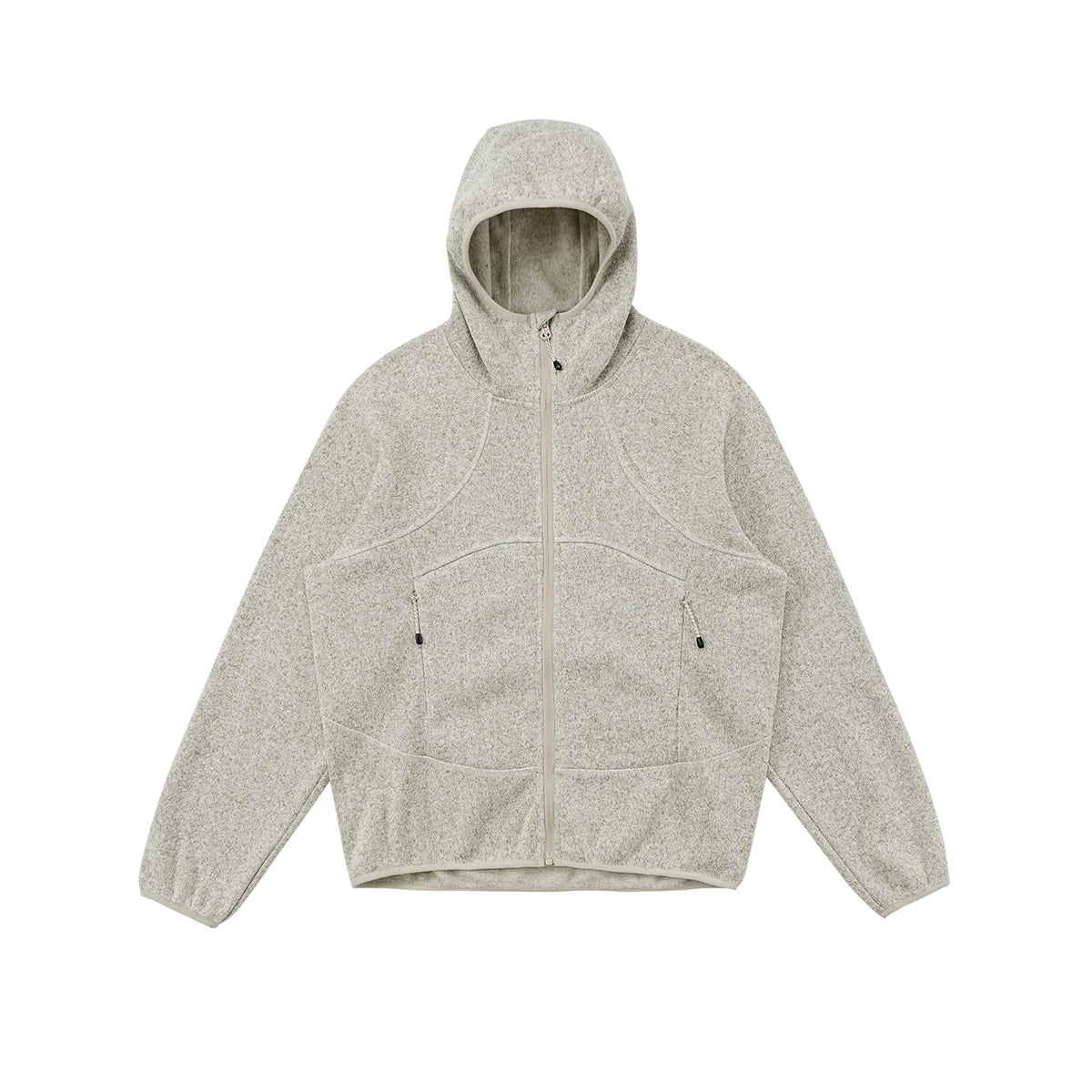 Melange Knit Fleece Hoodie