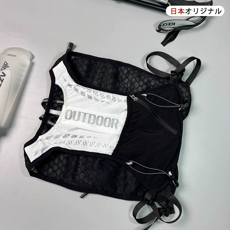 Unisex hydration vest running backpack, ultralight trail pack, product photo 9