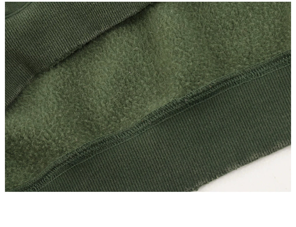 Boxy cropped wide fit washed distressed fleece lined hoodie, product photo 16