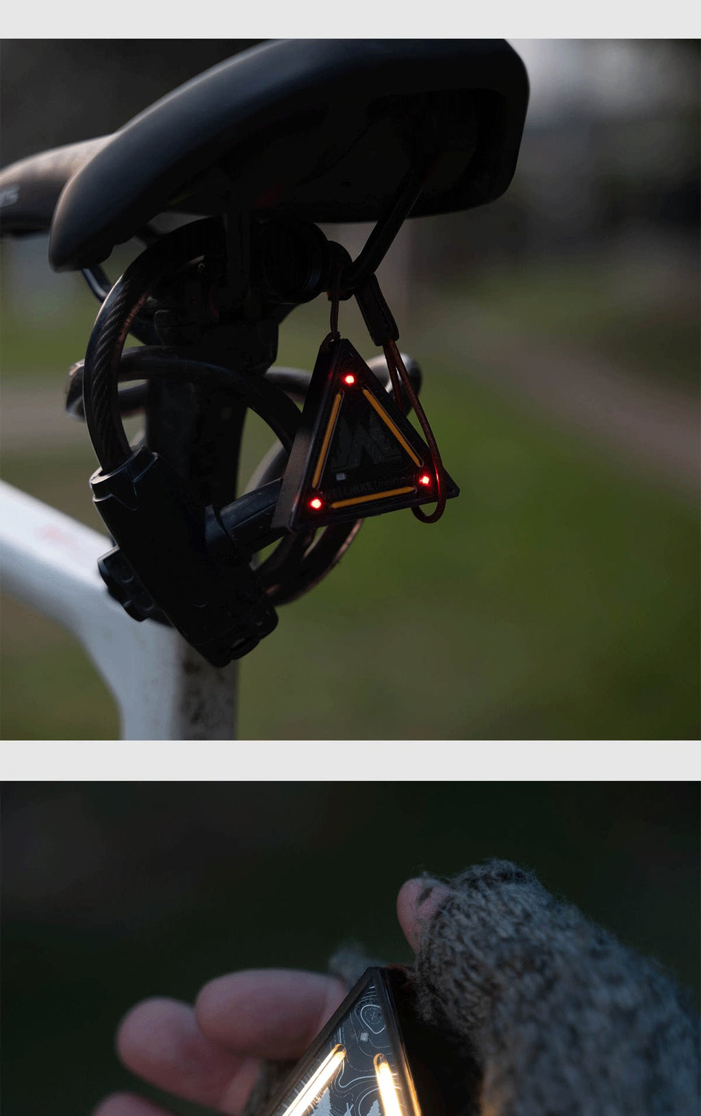 Wellhike tactical triangle light, hanging camping marker lamp, product photo 7