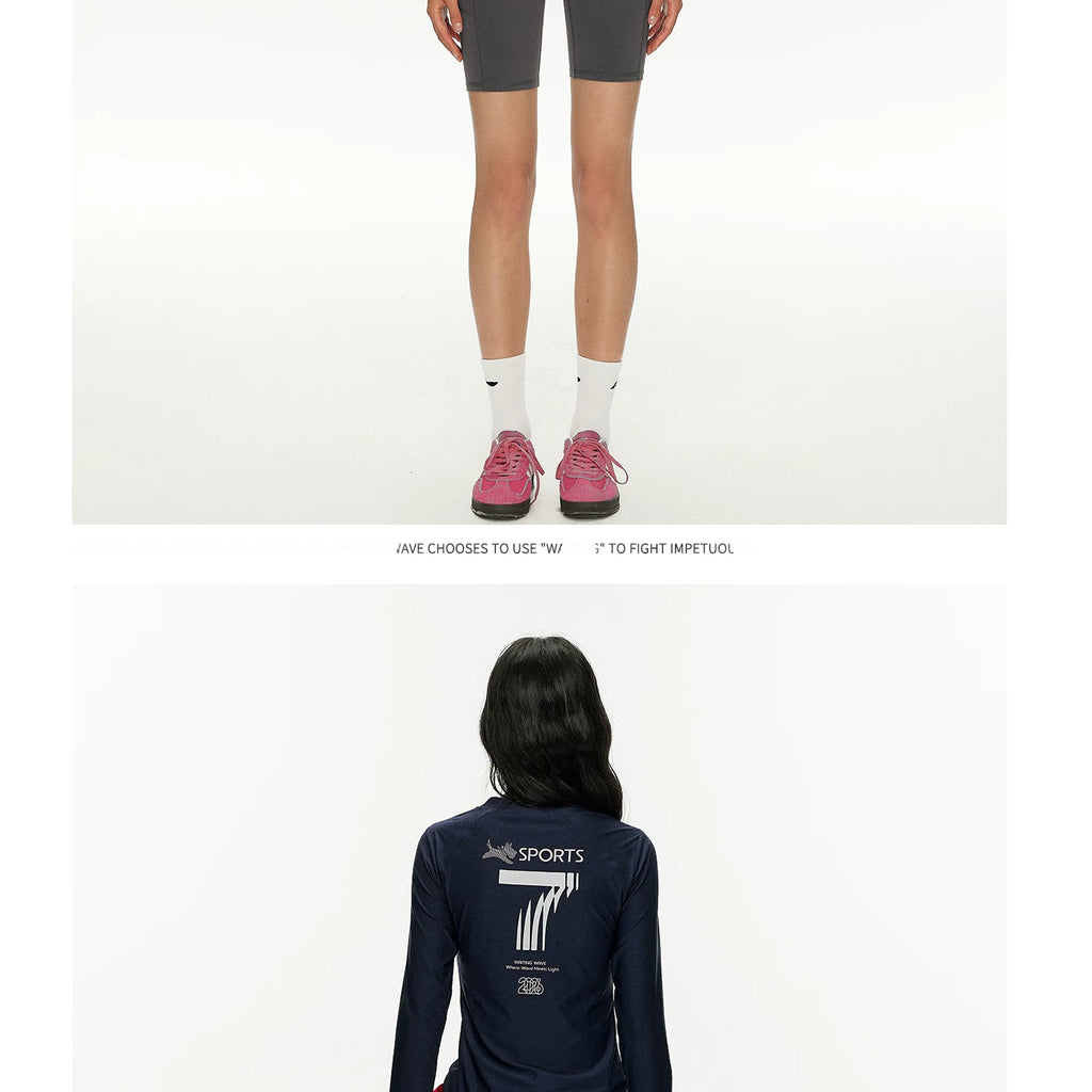 Women's Melange Long Sleeve Top