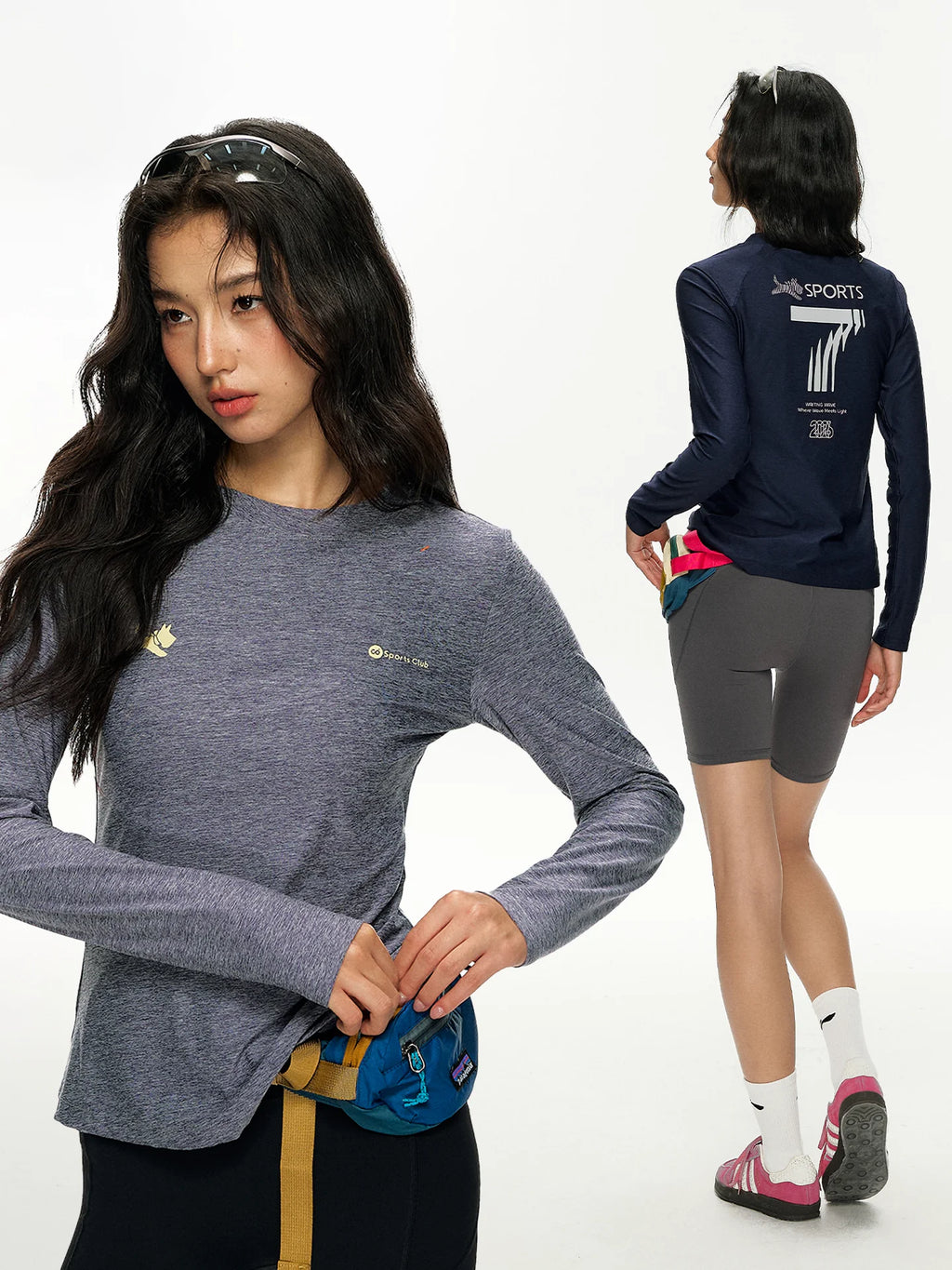 Women's long sleeve athletic top - view 1