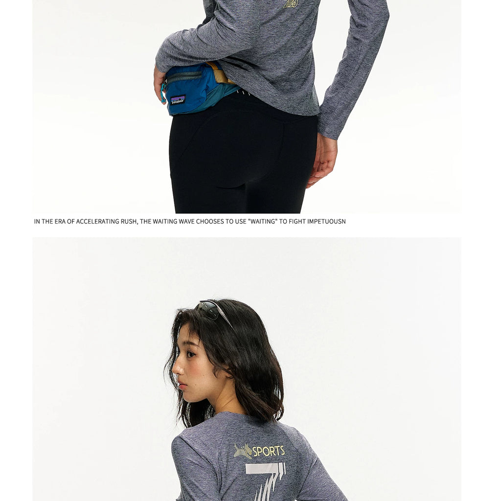 Women's Melange Long Sleeve Top