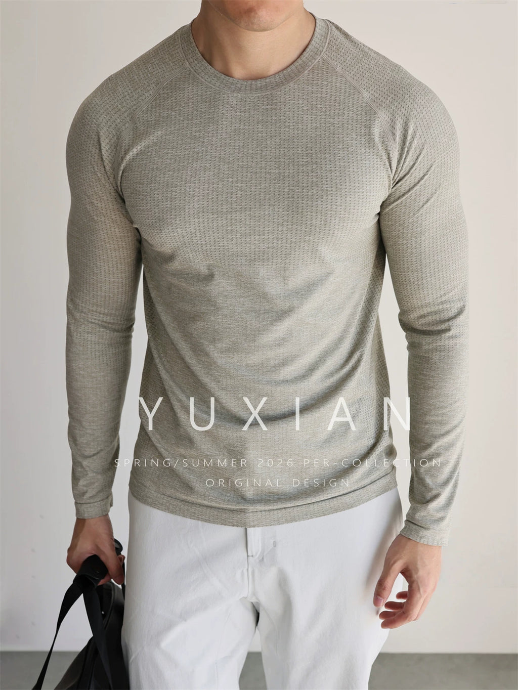 Men's long sleeve athletic tee - view 1