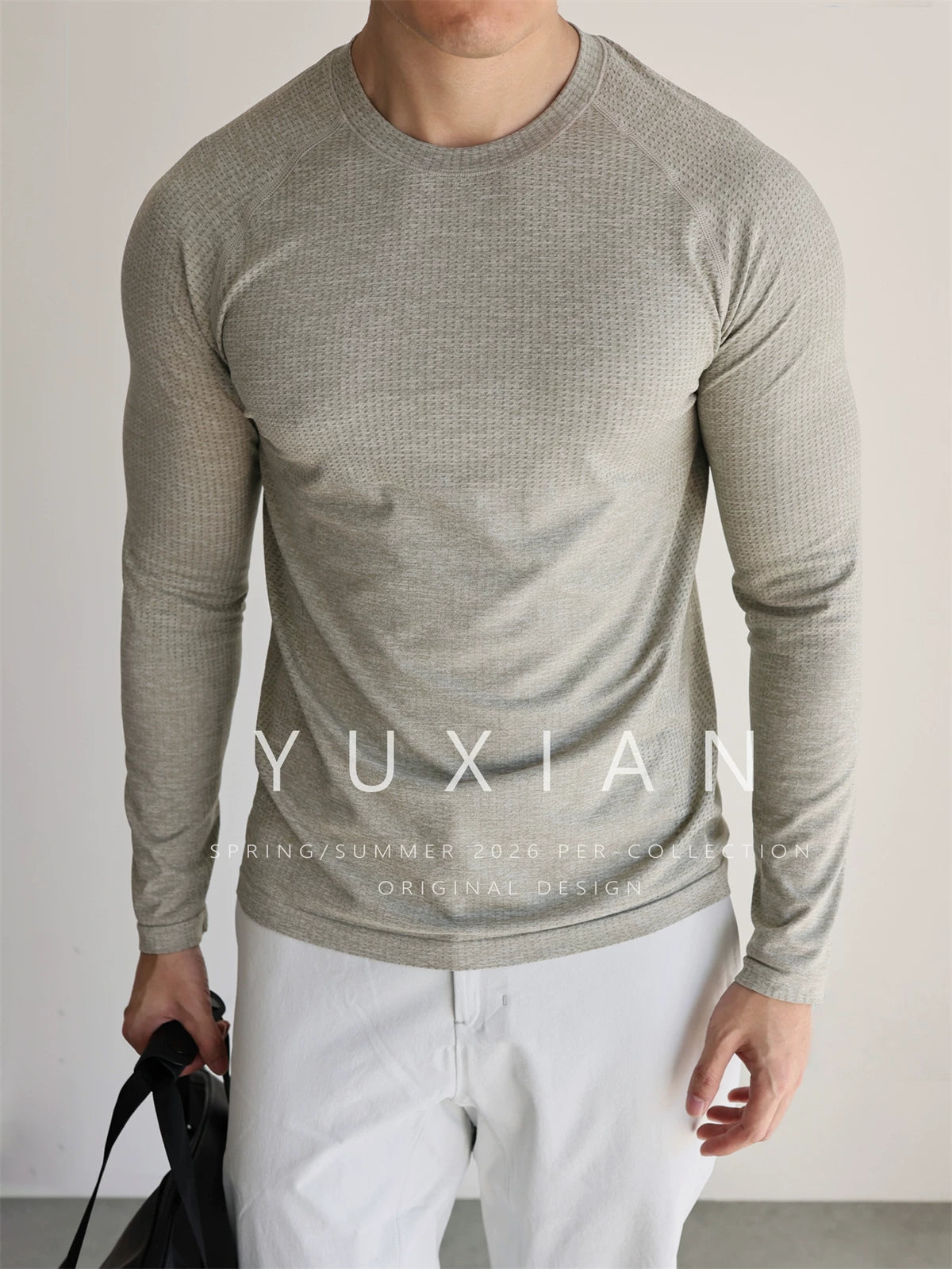 Men's long sleeve athletic tee - view 1