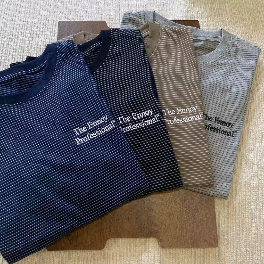 Japanese pinstripe t-shirt - view 1