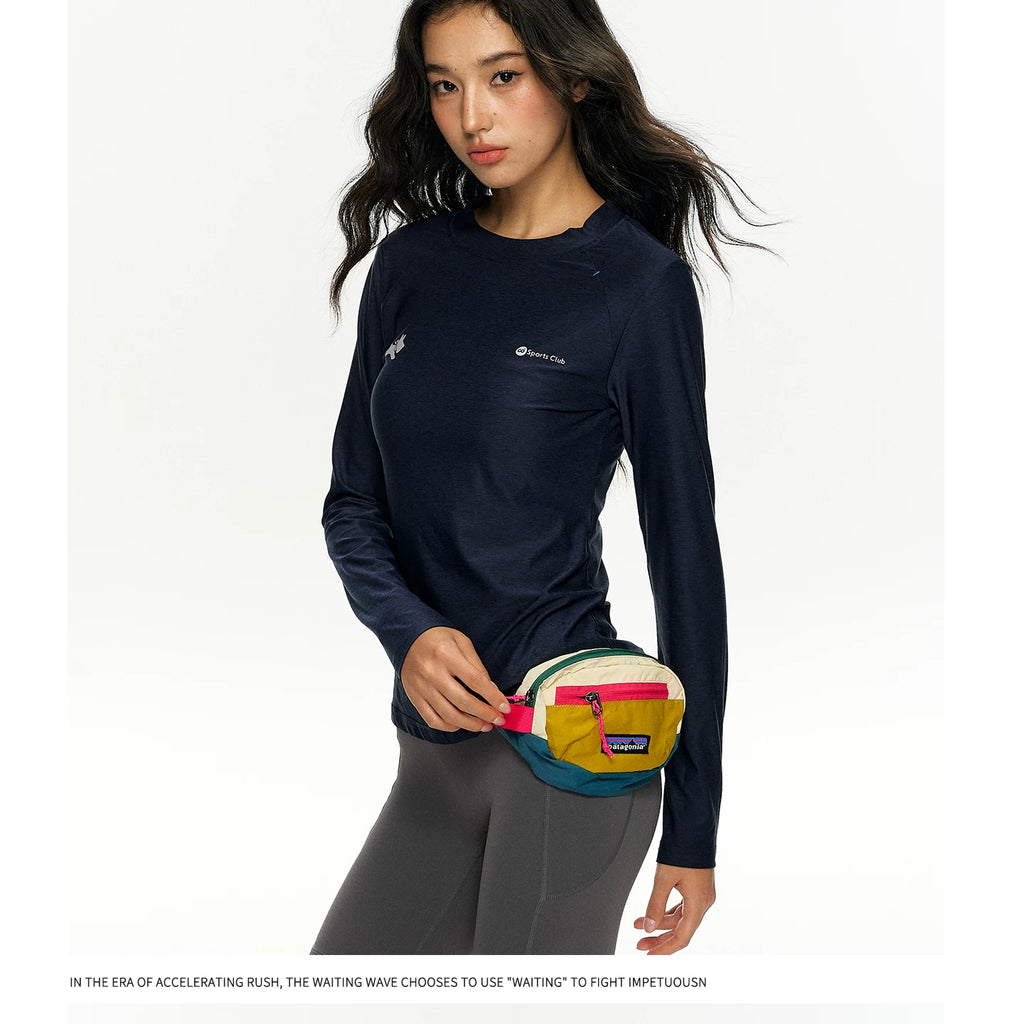 Women's Melange Long Sleeve Top