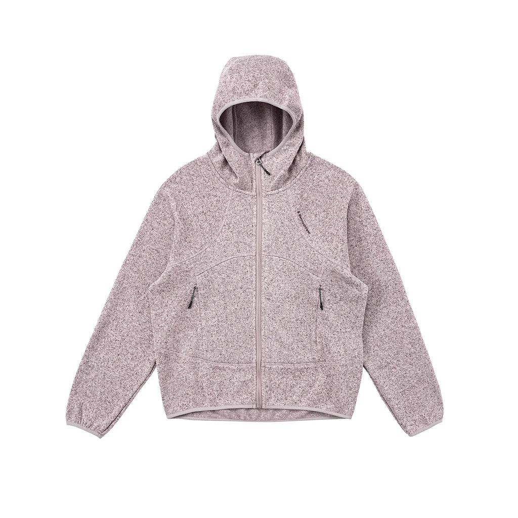 Melange Knit Fleece Hoodie