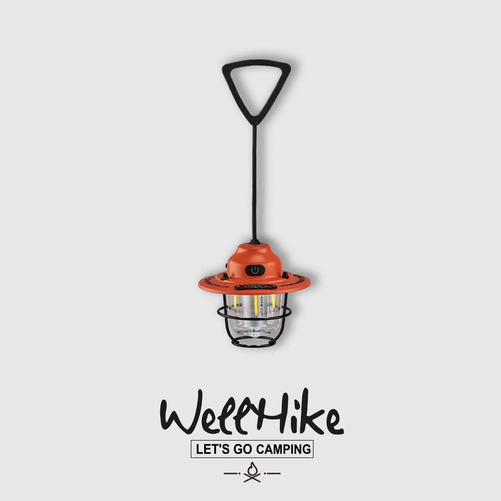 Wellhike mini pinecone camping lantern, rechargeable camp light, product photo 15