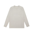 Men's seamless long sleeve athletic tee, on model