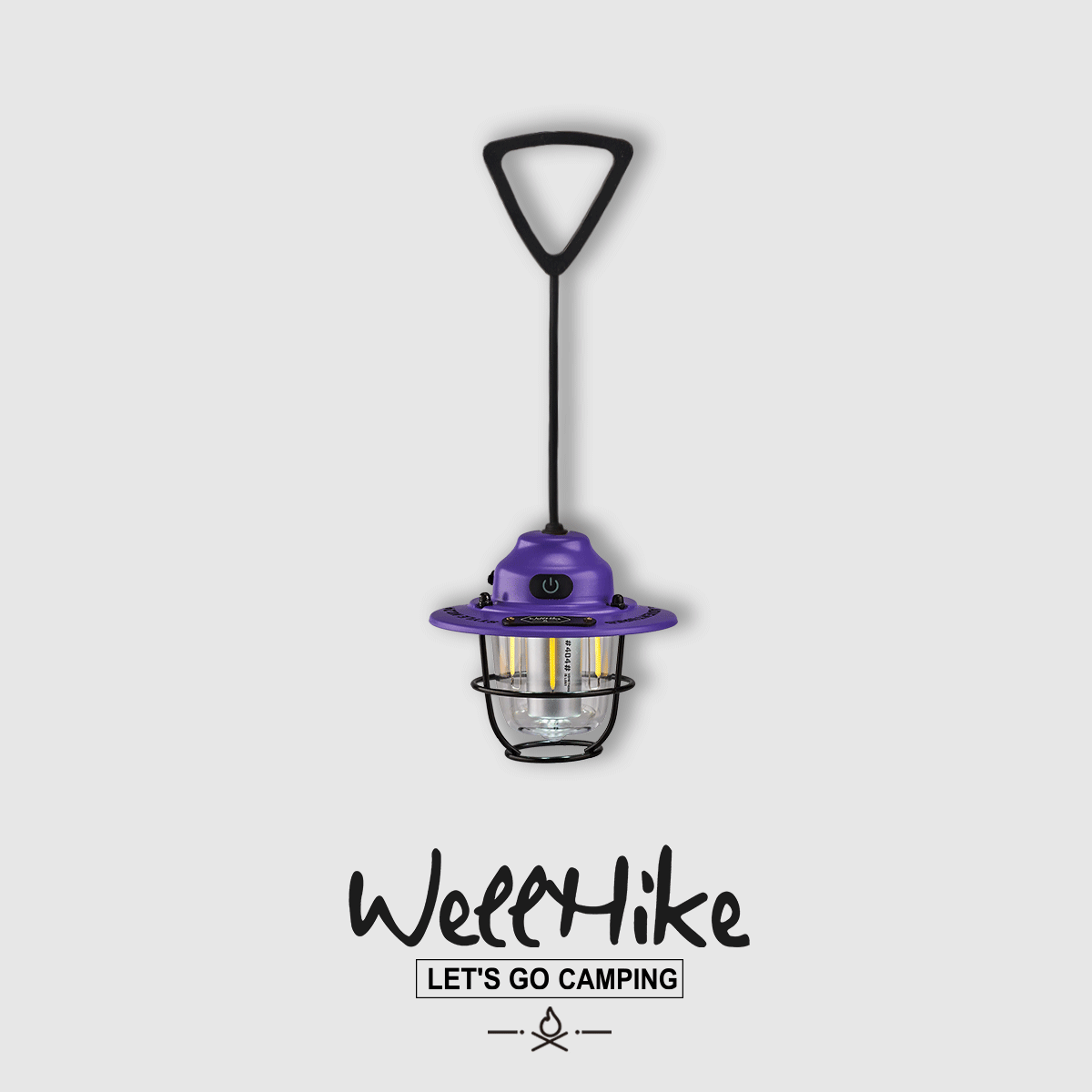 Wellhike mini pinecone camping lantern, rechargeable camp light, product photo 14