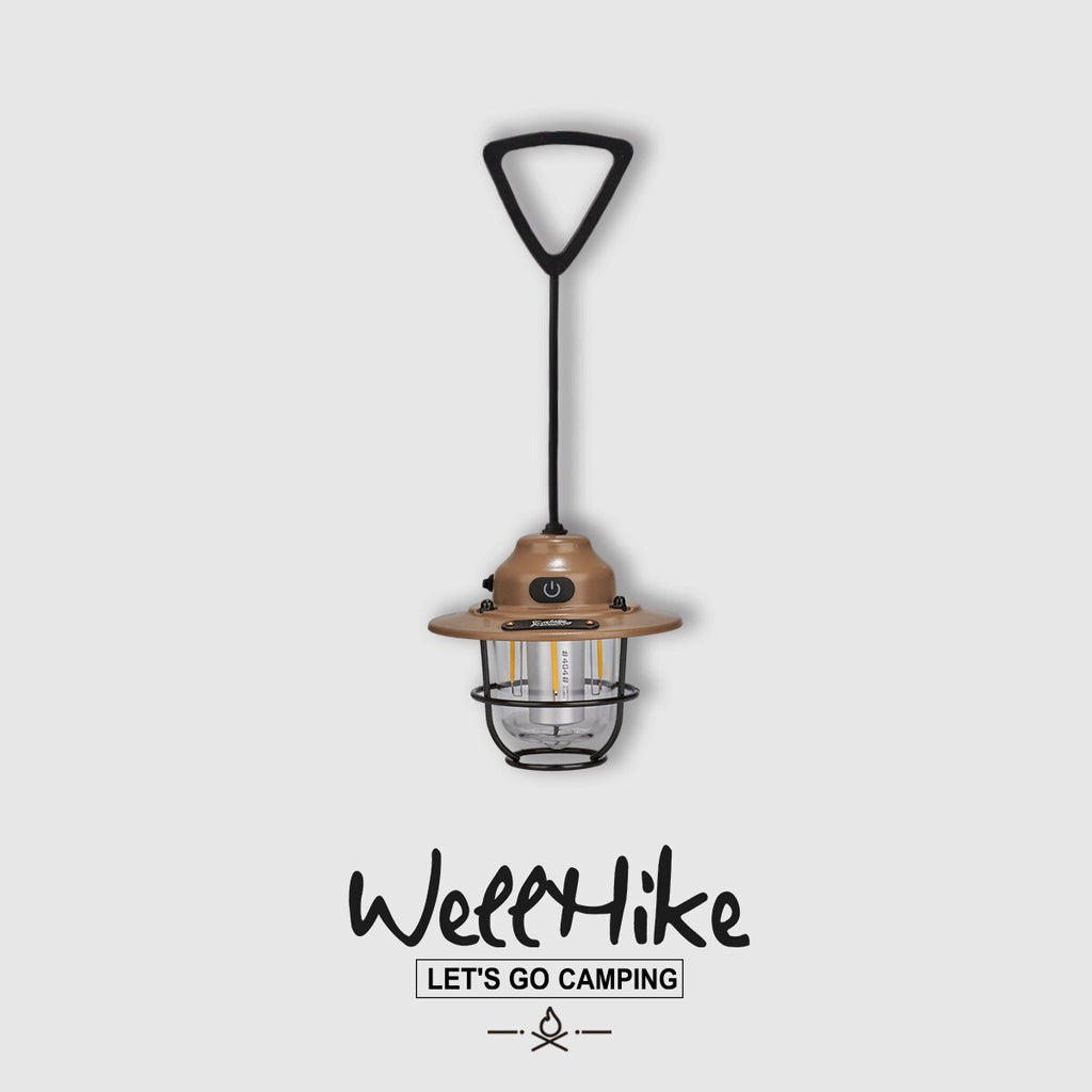 Wellhike mini pinecone camping lantern, rechargeable camp light, product photo 13