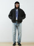 Boxy cropped wide fit washed distressed fleece lined hoodie, product photo 17