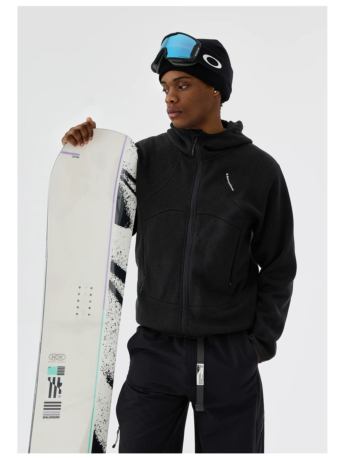 Melange Knit Fleece Hoodie
