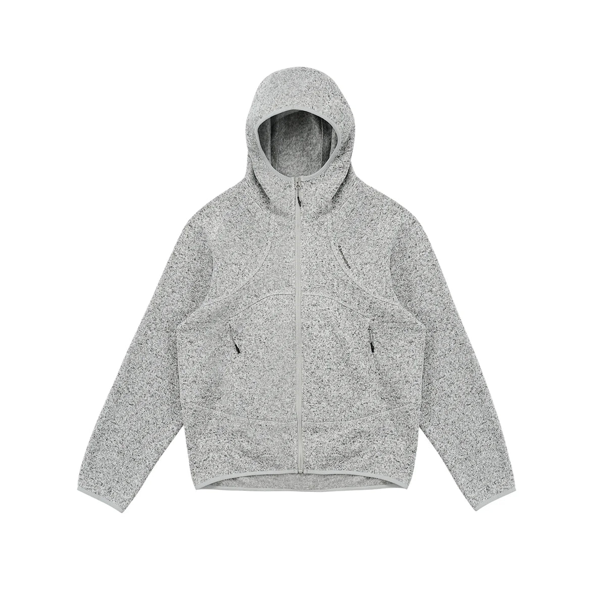 Melange Knit Fleece Hoodie