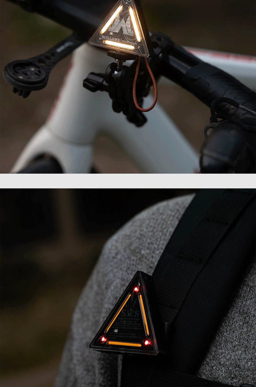 Wellhike tactical triangle light, hanging camping marker lamp, product photo 11