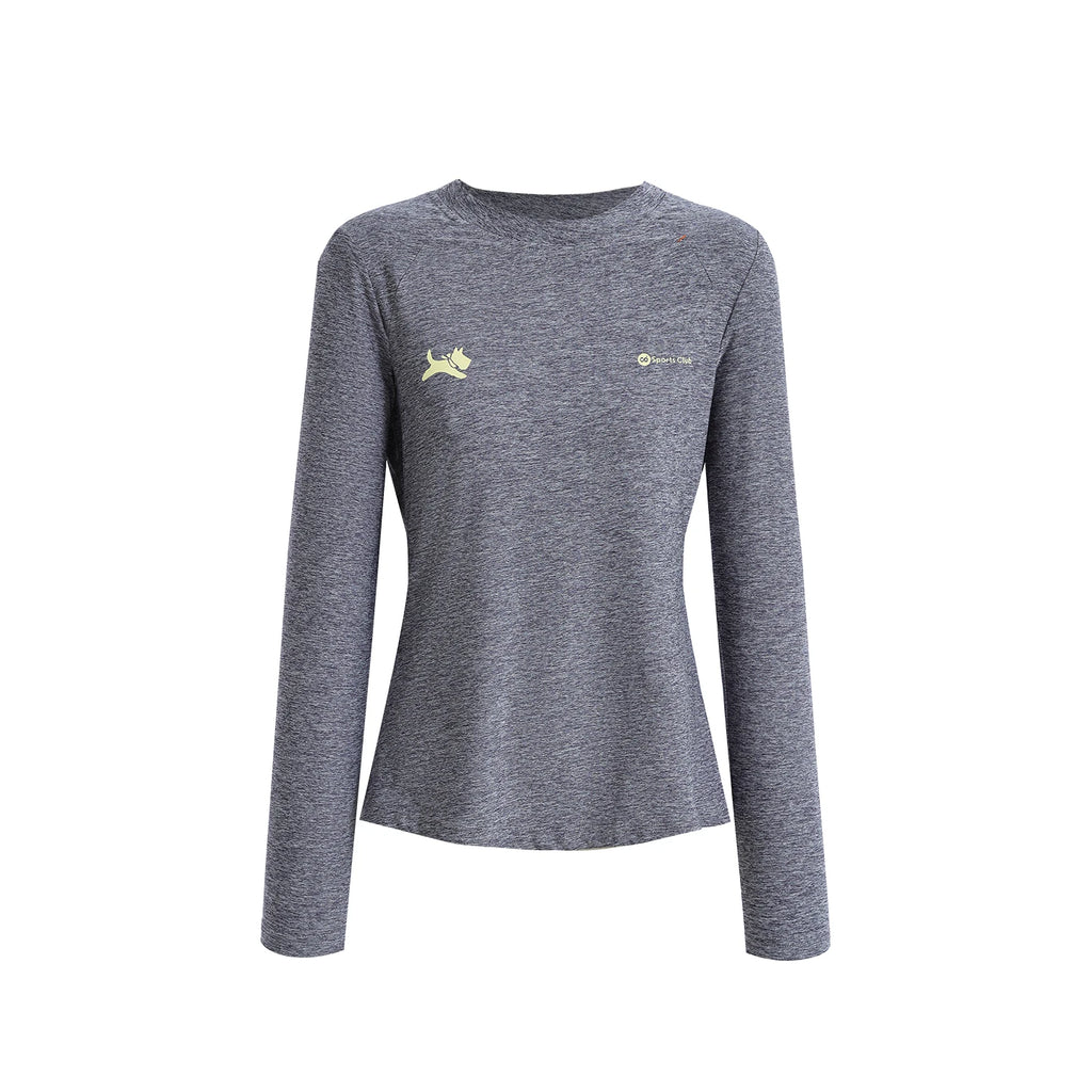 Women's Melange Long Sleeve Top