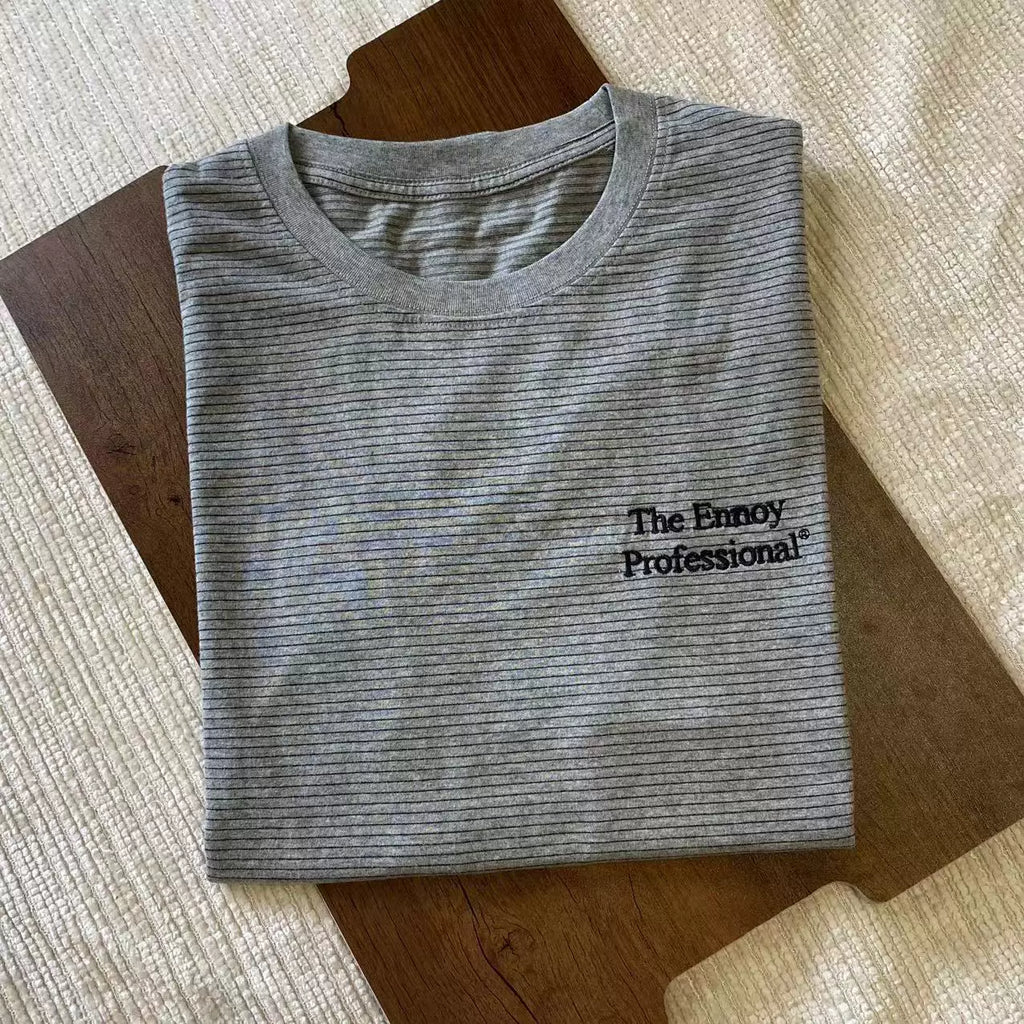 Japanese pinstripe t-shirt - view 4