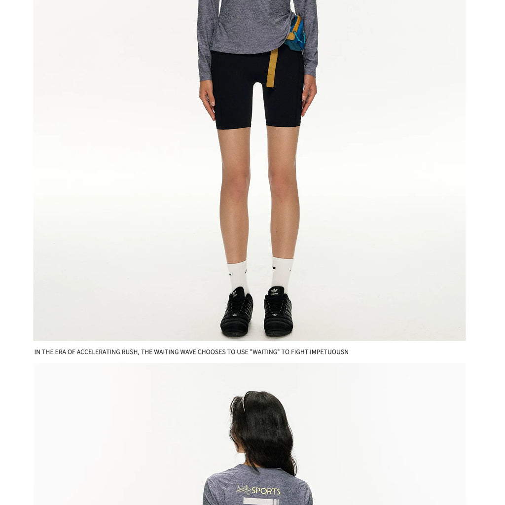 Women's Melange Long Sleeve Top