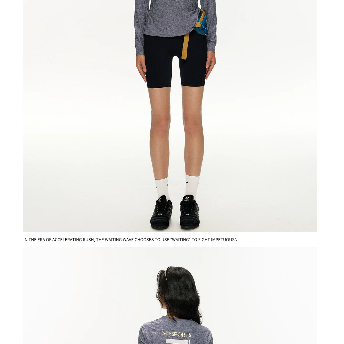 Women's Melange Long Sleeve Top