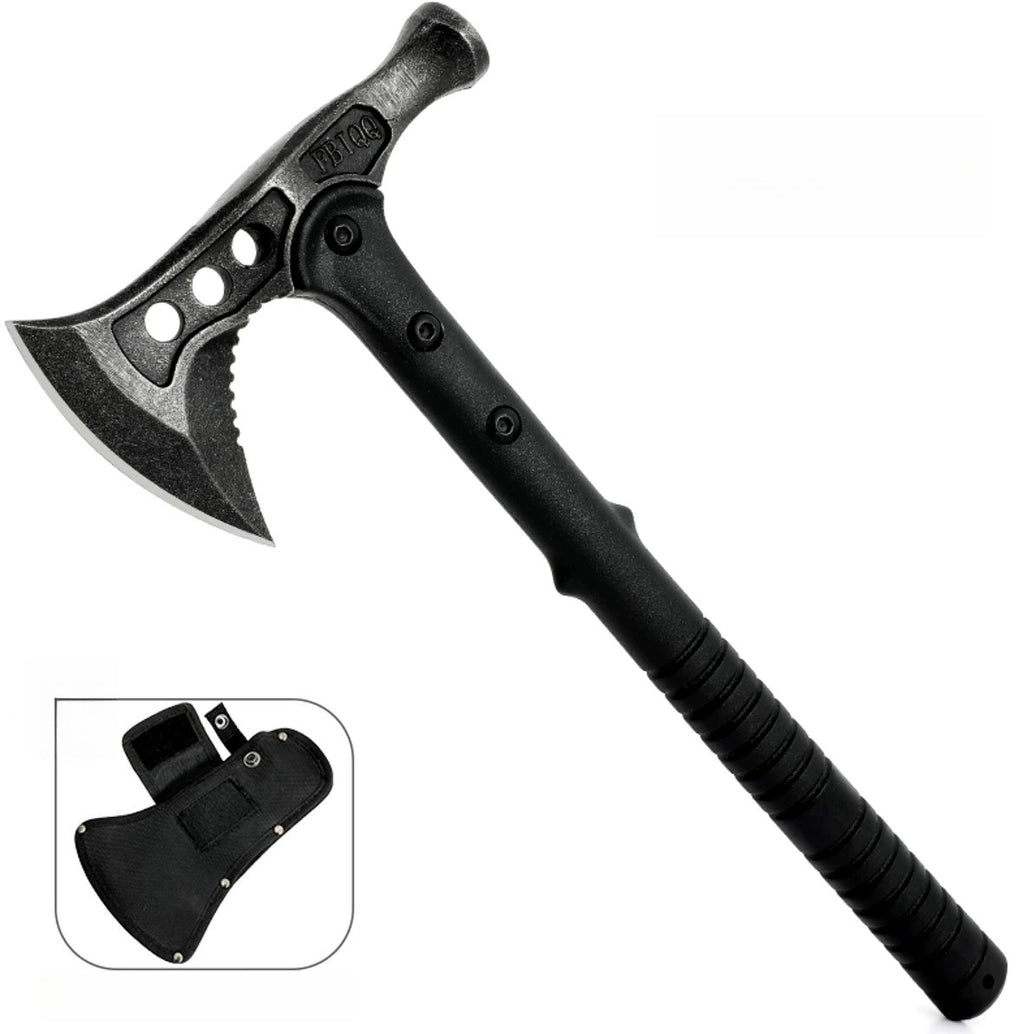 Tactical axe sheath, quick draw holster for engineer hatchet, back view