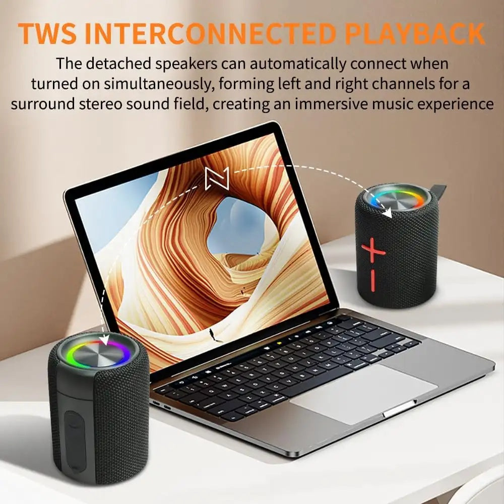 S11 Plus IPX6 waterproof Bluetooth speaker outdoors