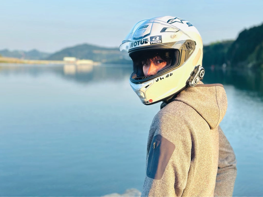 Couple fleece hoodie - outdoor lifestyle by the lake